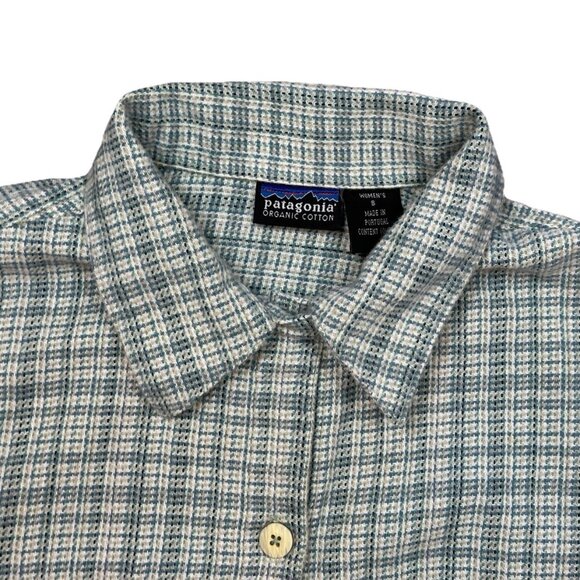 Patagonia Women’s Fjord Flannel Shirt S Organic Cotton Long Sleeve EXCELLENT - Picture 3 of 10